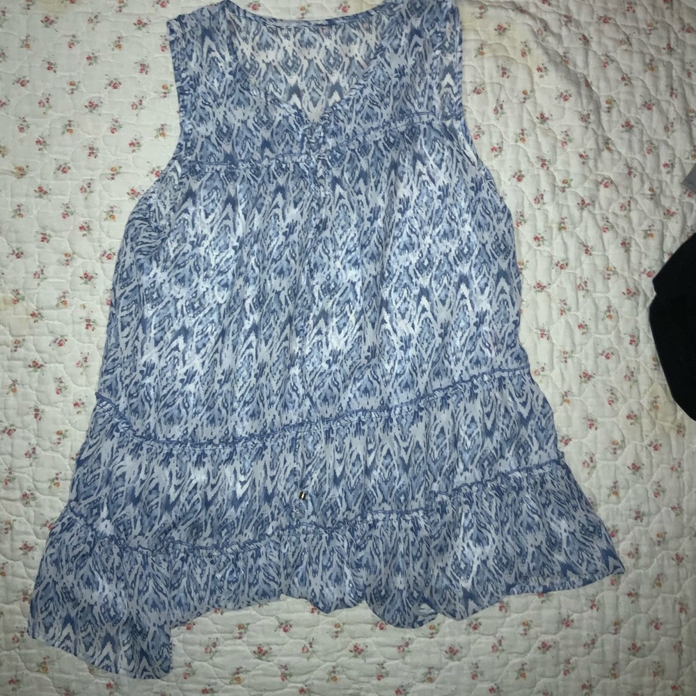 mesh blue shirt